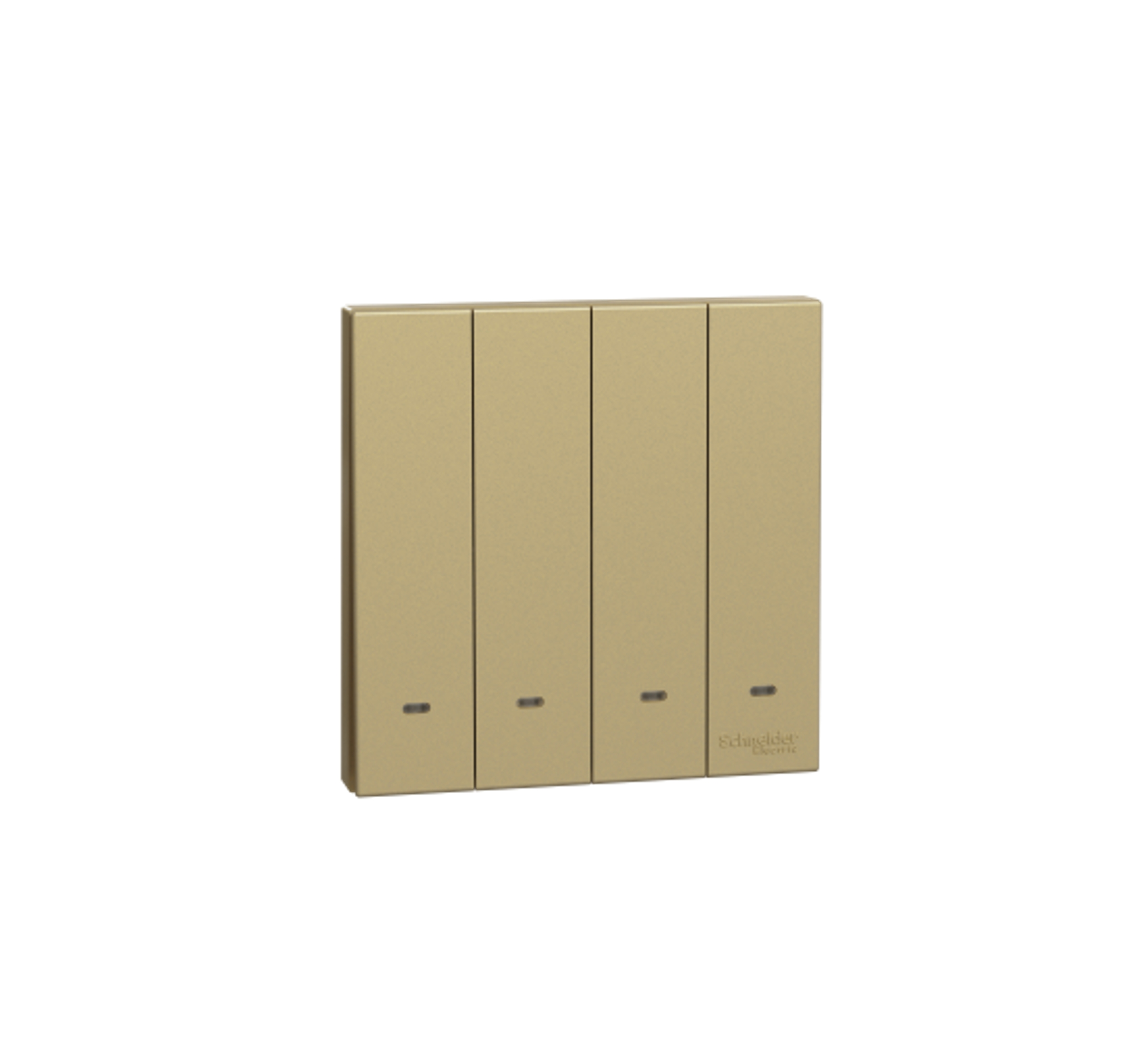 AvatarOn C - 16AX 250V 4 Gang 1 Way Switch with Fluorescent Locator (Wine Gold)